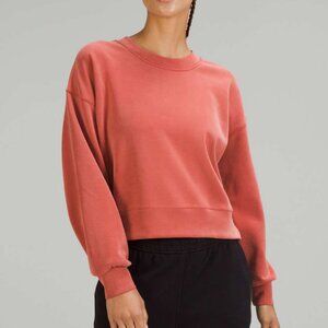 lululemon athletica Warm Coral Crew Neck Sweater
